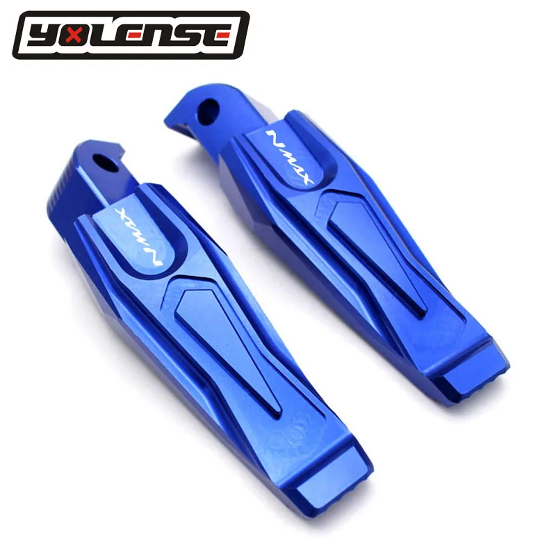 Blue Для Yamaha NMAX 155 NMAX155 N-MAX 155 N-MAX155- аксессуары для мотоциклов CNC алюминиевые Пассажирские подножки Задние подножки - Цвет: Blue