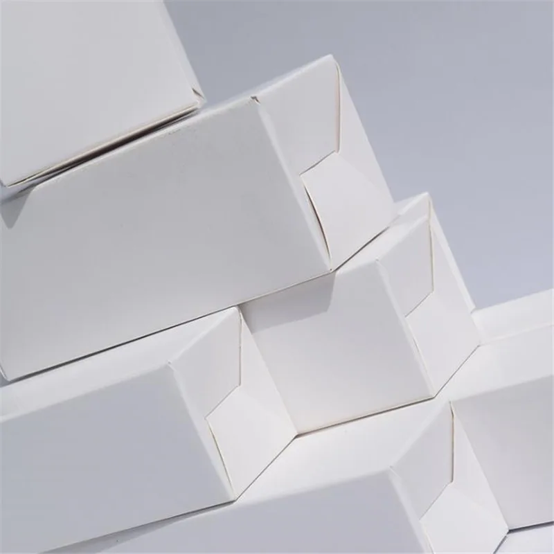 100 шт./лот 12x12x22 см белая картонная упаковочная коробка большого размера пустая