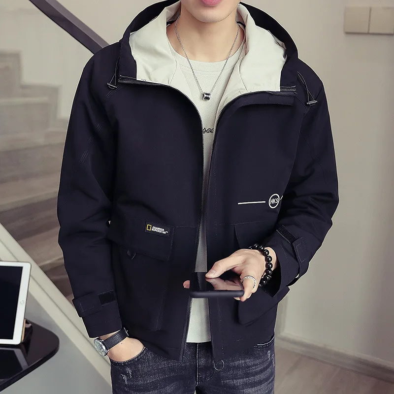 Men Workwear Coat Spring And Autumn New Style Trend Versatile Jacket Men's Casual Handsome INS Popular Brand Clothes