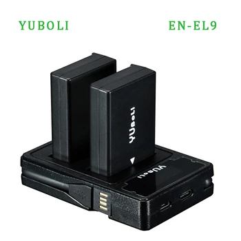 

2PCS EN-EL9 EN EL9 EN-EL9a EN EL9a EL9a camera Battery and charger For Nikon EN-EL9a D40 D60 D40X D5000 D3000 Camera