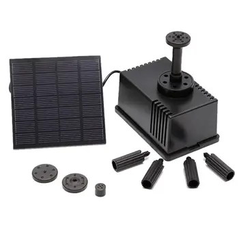 

Solar Solar Fountain Water Pump Kit 1.2W 3M/9.8ft Wire Length Solar Power Water Pump with Different Sprinkler Heads, Free and