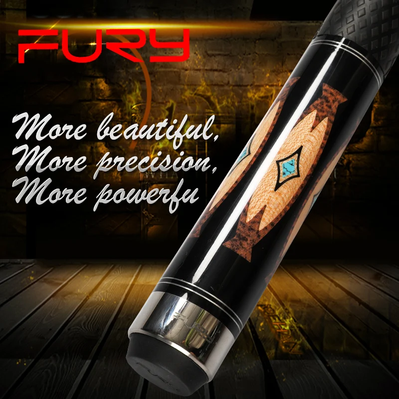 

Fury Billiard Pool Cue DE Series 11.75mm 13mm Tiger Tip 147cm Length Professional Maple Shaft FURY Quick Joint Billiard Stick