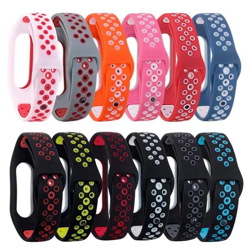 Цветной браслет для Xiaomi Mi Band 2 силиконовый ремешок наручный 2|Смарт-аксессуары| |