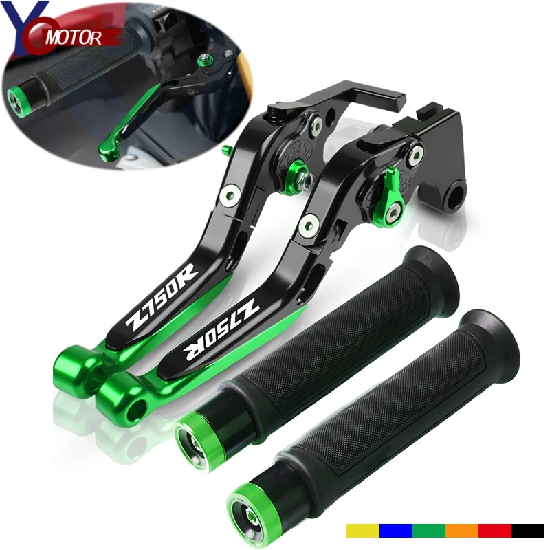 

CNC Accessories Motorcycle Aluminum Brake Clutch Lever Motorbike Hand Grip Handlebar For KAWASAKI Z750R Z750 R 2011-2012 z750R