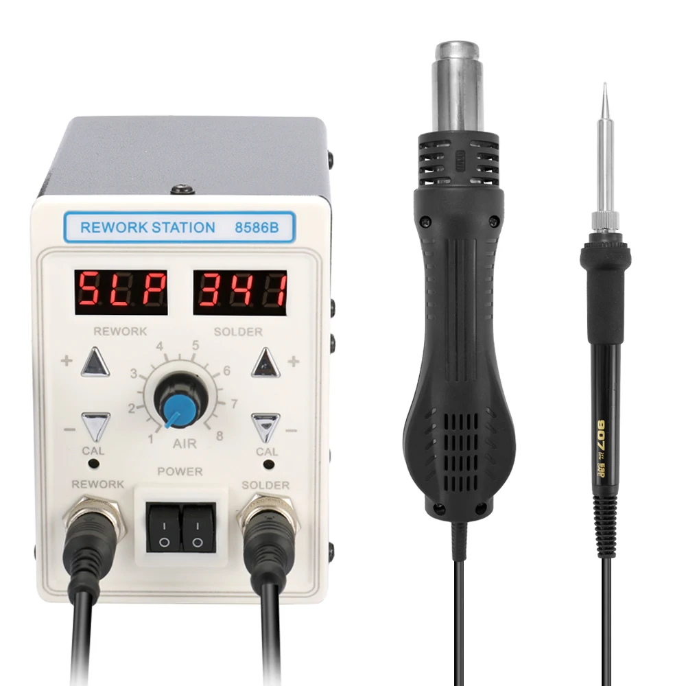 

Hot Air Machine Soldering Iron Dual Display 2 in 1 Multifunctional Rework Soldering Station