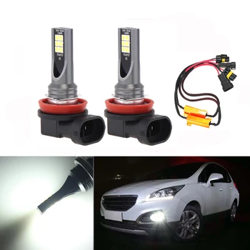 

2x Super White H8 H11 CREE Chip 3030SMD 12LED Fog Light Driving Bulbs No Error For Skoda Octavia 2010-2014