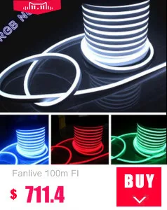 Fanlive 5050 60 светодиодов/m Ac110v/220 v 14,4 Вт/м 840lm/m цветная(Rgb) Светодиодная лента, светильник 25 м/лот+ rgb-контроллер