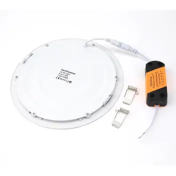 

Ultra-thin Round LED Recessed Ceiling Flat Panel Down Light Lamp with Driver Super Bright Lighting for Office/Home/Commercial