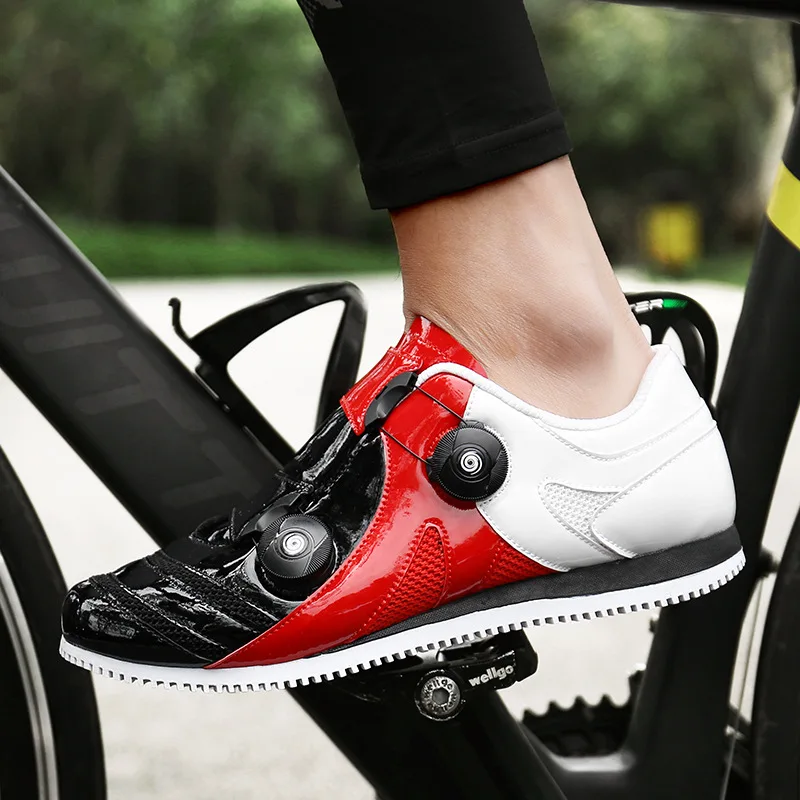 

Large Size Double Row Lock-Free Cycling Shoes Men And Women Bicycle Casual Mountain Bike Race Car Shoe