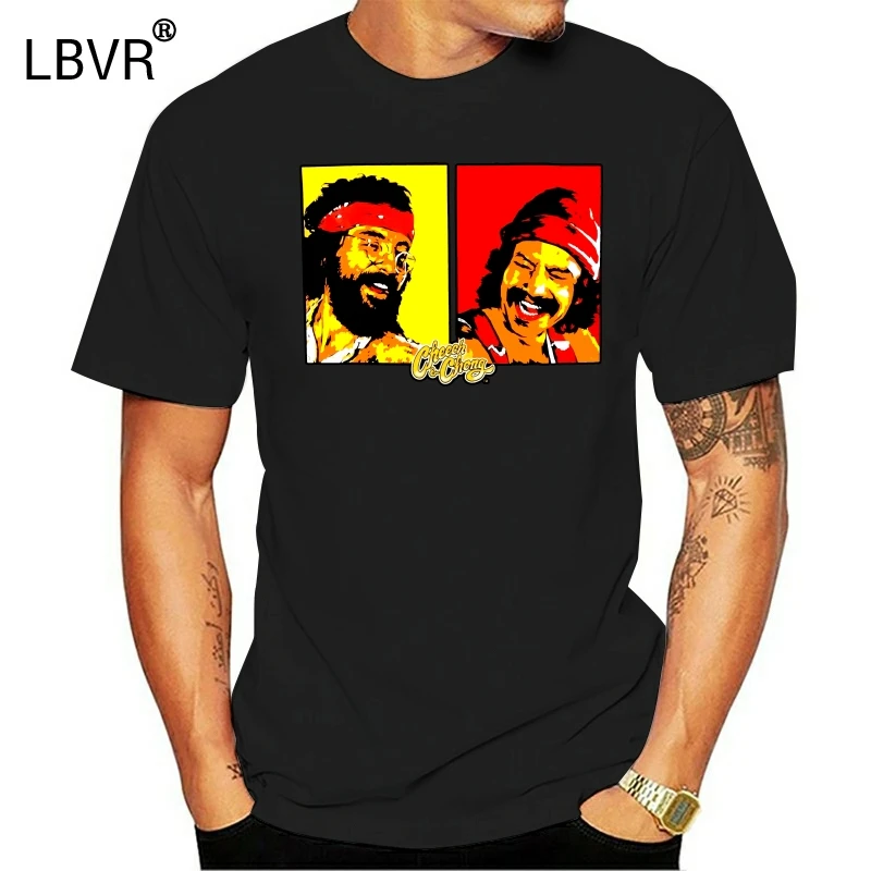 Мужская черная футболка Cheech Chong 77 | одежда