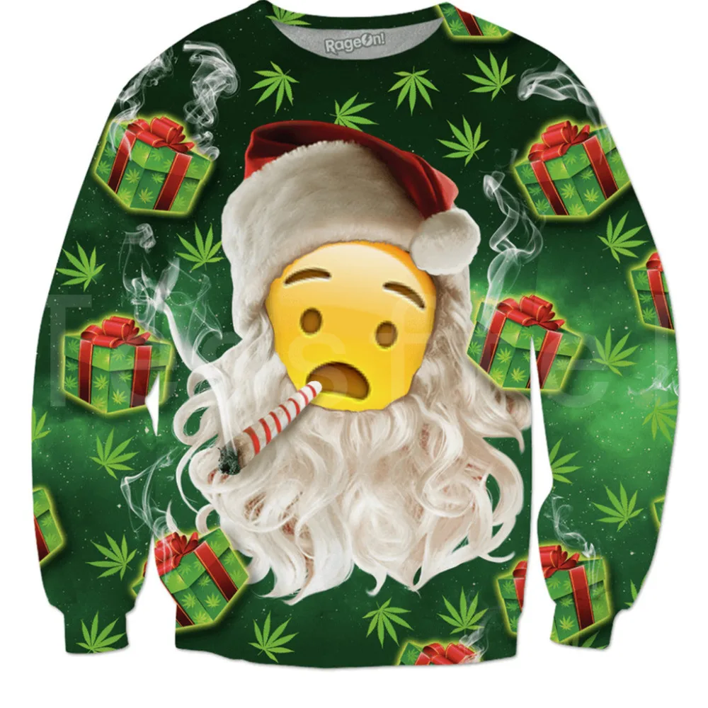 Tessffel Merry Christmas Xmas Funny Cartoon Colorful Tracksuit New Fashion Harajuku 3DfullPrint Unisex Sweatshirts Men Women s-4