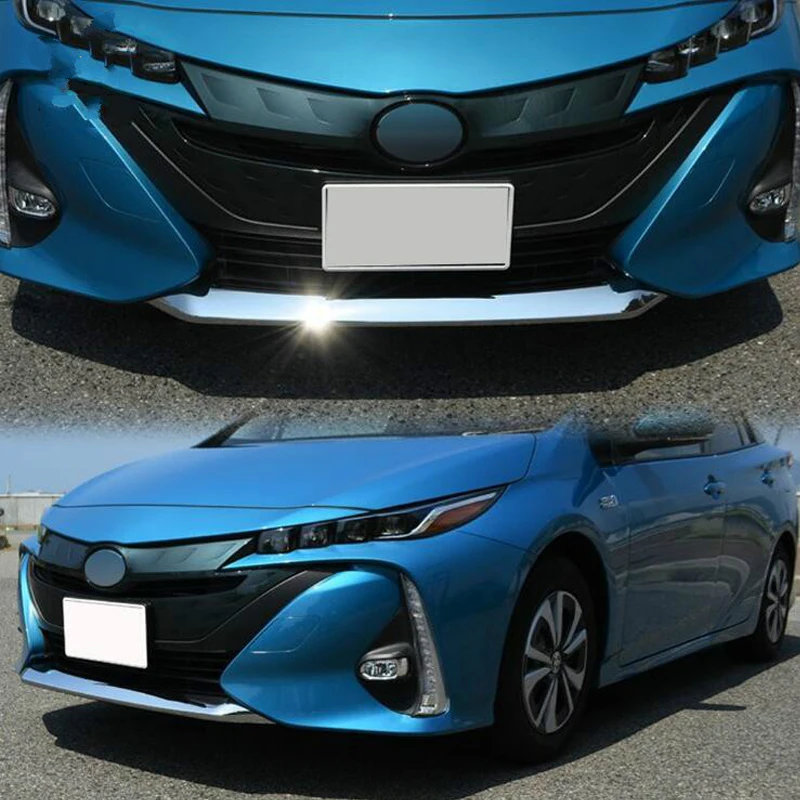 

ABS CHROME FRONT GRILL GRILLE BUMPER COVER TRIM GARNISH ACCESSORIES FIT FOR TOYOTA PRIUS PHV 2017 2018