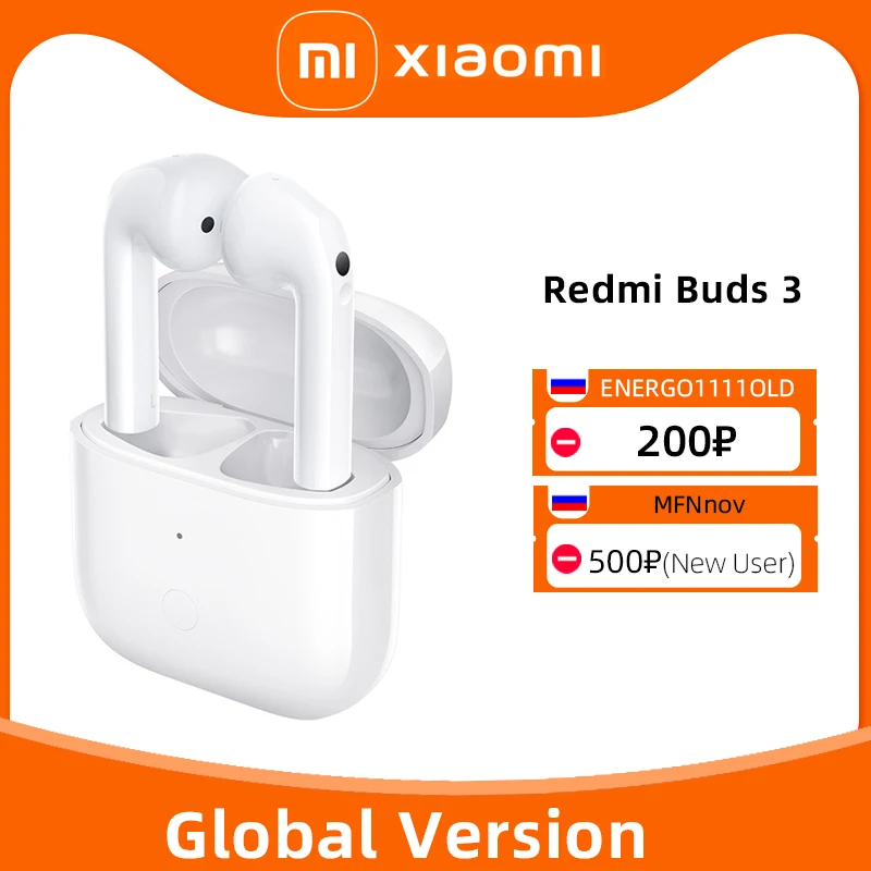 Глобальная версия Xiaomi Redmi Buds 3 TWS наушники Bluetooth 5 2 двойной микрофон шумоподавление