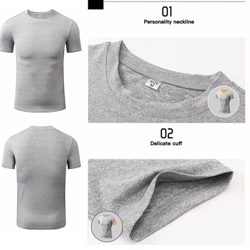Comfortable Mens Compression Under Base Layer Top Running Shirt Men T-shirt Long Sleeve Tights Gym Fitness Sport Shirt tops tees 4