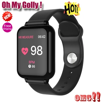 

B57 smart watch waterproof heart rate monitor blood pressure multiple sport mode smartwatch women wearable watch men smart clock