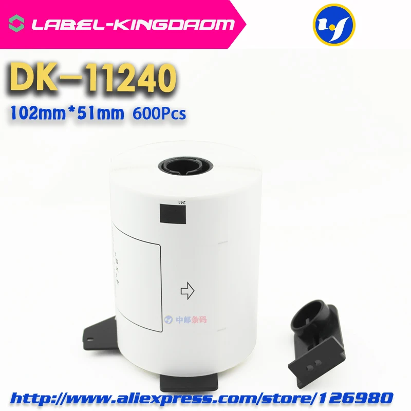 40 рулонов Brother DK 11240 совместимая этикетка 102*51 мм 600 шт Принтер этикеток QL 1060N|brother