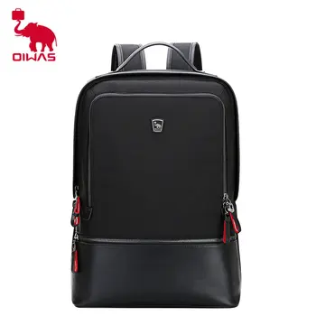 

Adjustable Men Women Nylon Backpack Casual Solid Color Business Bag Travel School Notebook Bag Black Best Gift