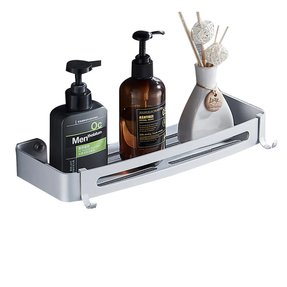 Bathroom Shelves Qrganizer Shower Corner Storage Shelf Caddy Holder Rack Organizer Silver Shampoo Shower Shelf Wall Holder