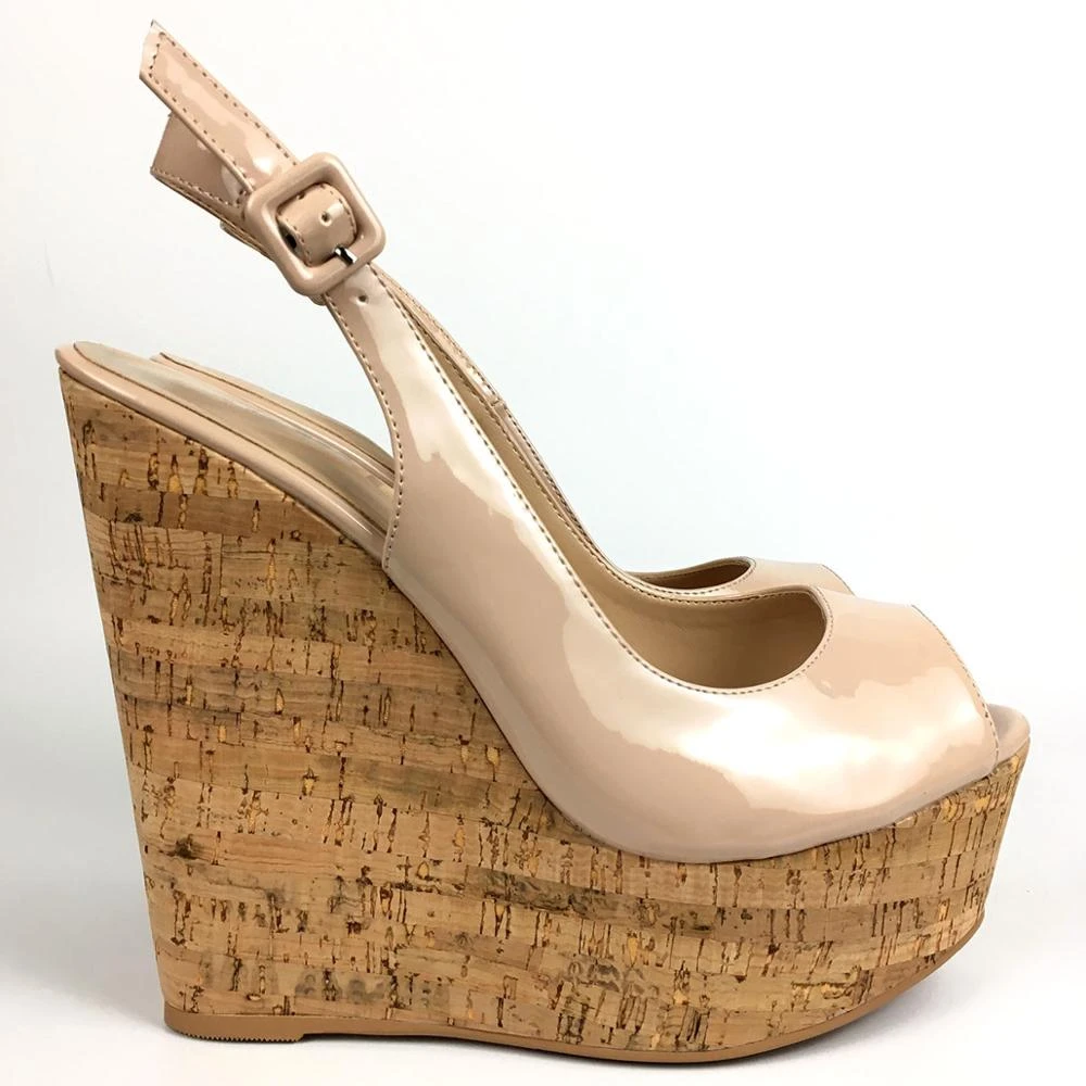 cork platform heels