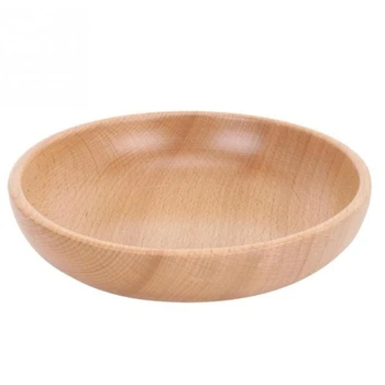 

Wooden Plate Round Natural Wood Serving Tray Tea Food Server Dishes Water Drink Platter
