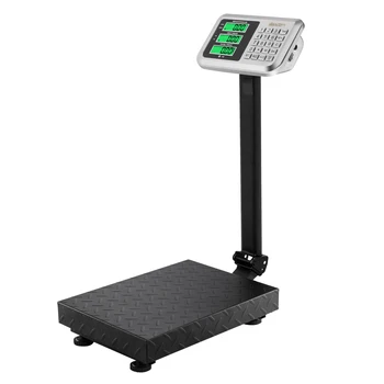 

100KG/220lbs LCD Display Personal Floor Postal Platform Scale Black