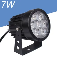 7 Вт Светодиодный светильник AC85-265V 12 В белый красный зеленый синий фиолетовый светильник IP65 Открытый Точечный светильник