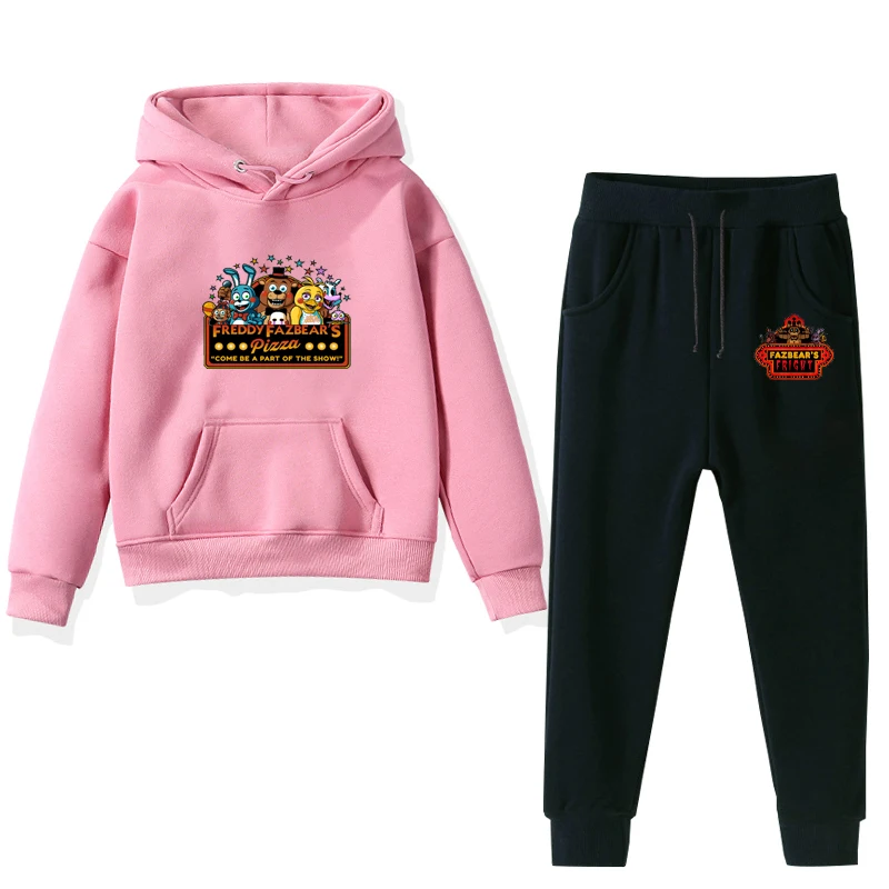 

Kids Tracksuit Boys Casual Clothes Set Costume Five Nights At Freddys Sport Suit Girl Teen Long Sleeve Sweatshirt Hoodies Pant