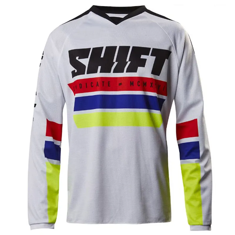

2019 new mens shifting motorcycle mountain bike team downhill Jersey MTB jersey Offroad DH MX locomotive shirt off-road bicycle