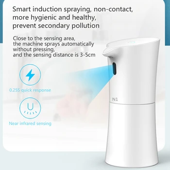

Soap Dispenser Infrared Automatic Sensor Hand Cleaner, Spray Type Hand Washer for Home, Office, School