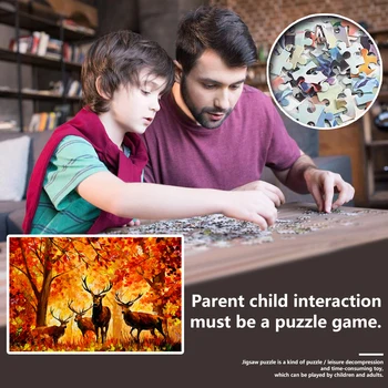 

Interesting Puzzles Toys Educational Educational Learning Study Kids Adults Forest Deer Paper Toy Jigsaw Game Play