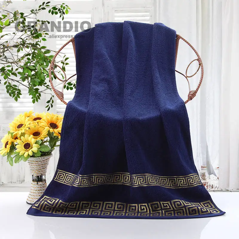 100% Cotton Towel Set Bathroom Geometric Pattern Bath Towel For Adults Face Hand Towels Terry Washcloth Travel Sport Towel