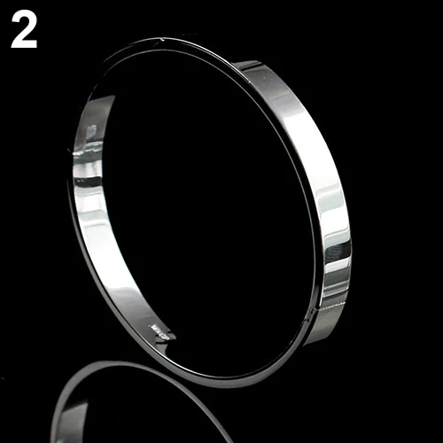 Women Men Simple Titanium Steel Plain Cuff Bangle Bracelet Xmas Gift Jewelry 2