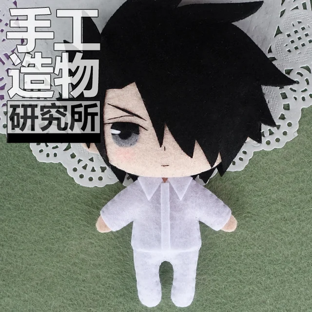 Anime The Promised Neverland Ray  Soft Stuffed Toys DIY Handmade Pendant Keychain Doll Creative Gift