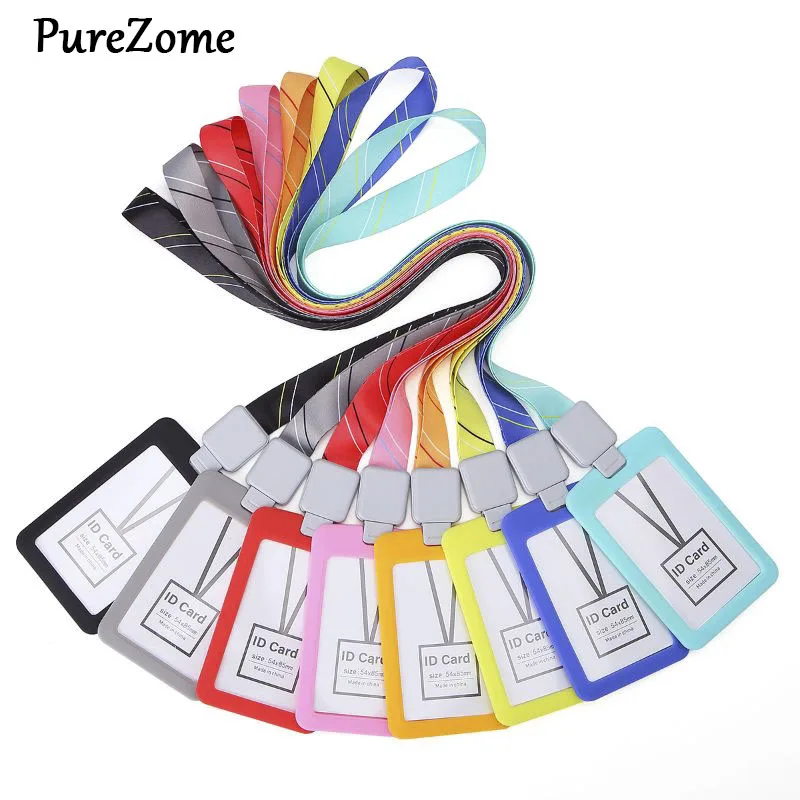 

New Professional Advanced ID Badge Card Holder, Name Badge Holder with Lanyard, Neck Lanyard id Holder