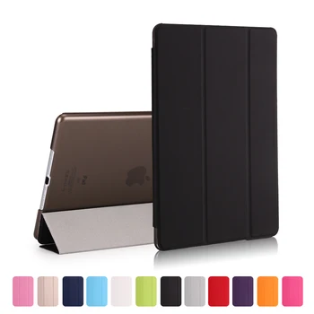 

Leather Case For iPad 9.7 10.2 2017 & 2018 6th & 5th generation Air Mini 3 2 1 Pro 9.7 10.5 A1822 A1893 sleep wakeup Smart Cover