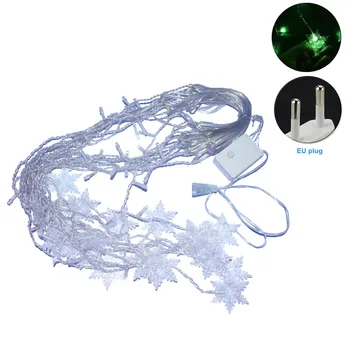 

Snow Flake Shaped Extra Long Outdoor Indoor Home Wedding Party LED Fairy Light Festival Christmas Decor Hanging Waterproof DIY