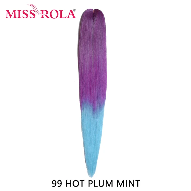Miss Rola Synthetic 28Inch 100G NEW COLORS Hair Extension Yaki Straight Jumbo Braiding Hair Pre-Stretched Braid Kanekalon Hair 28INCH 100G