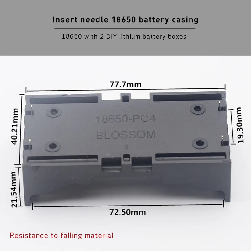 Держатель для батарей ABS 4*18650 2/3/4X 18650 ящик хранения DIY чехол 2/3/4 слота литиевый