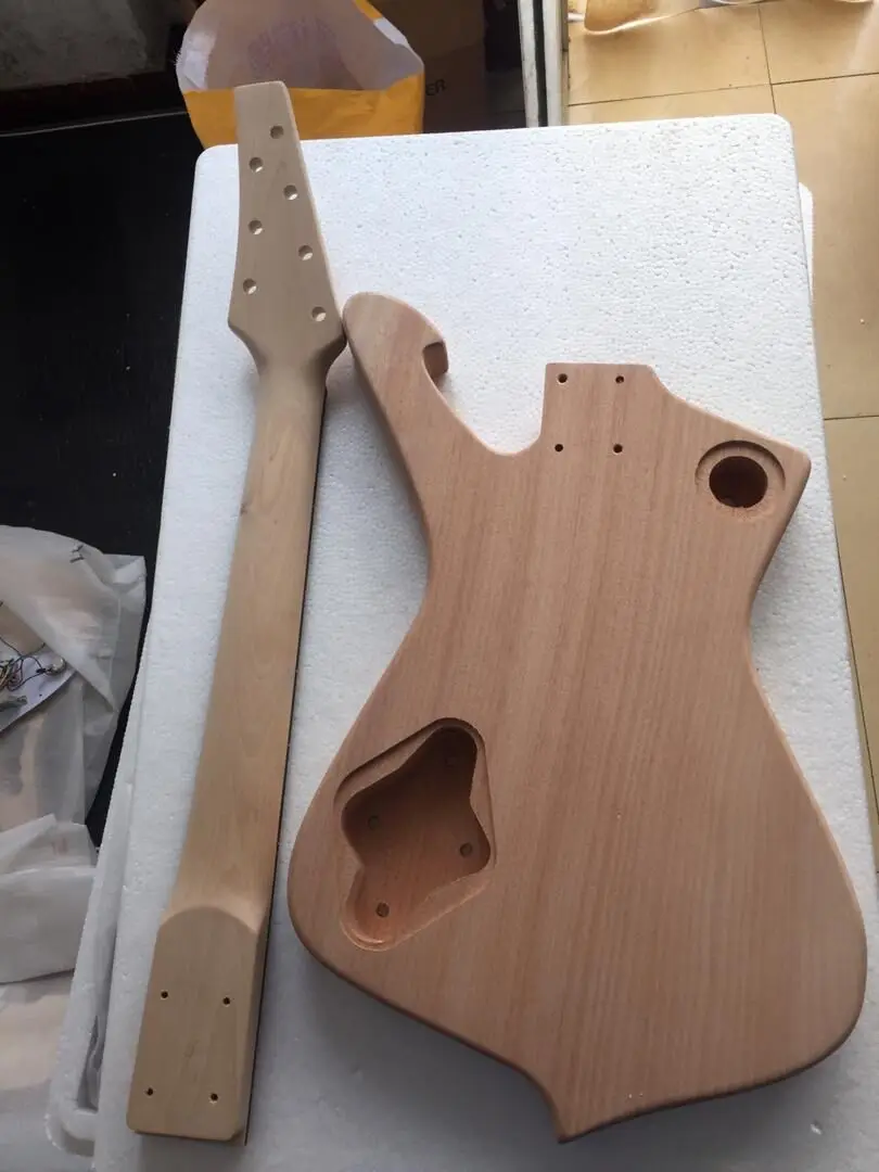 DIY Electric Guitar kit 7 String IBZ Mahogany Body Maple Neck Rosewood Fretboard 22 Fret