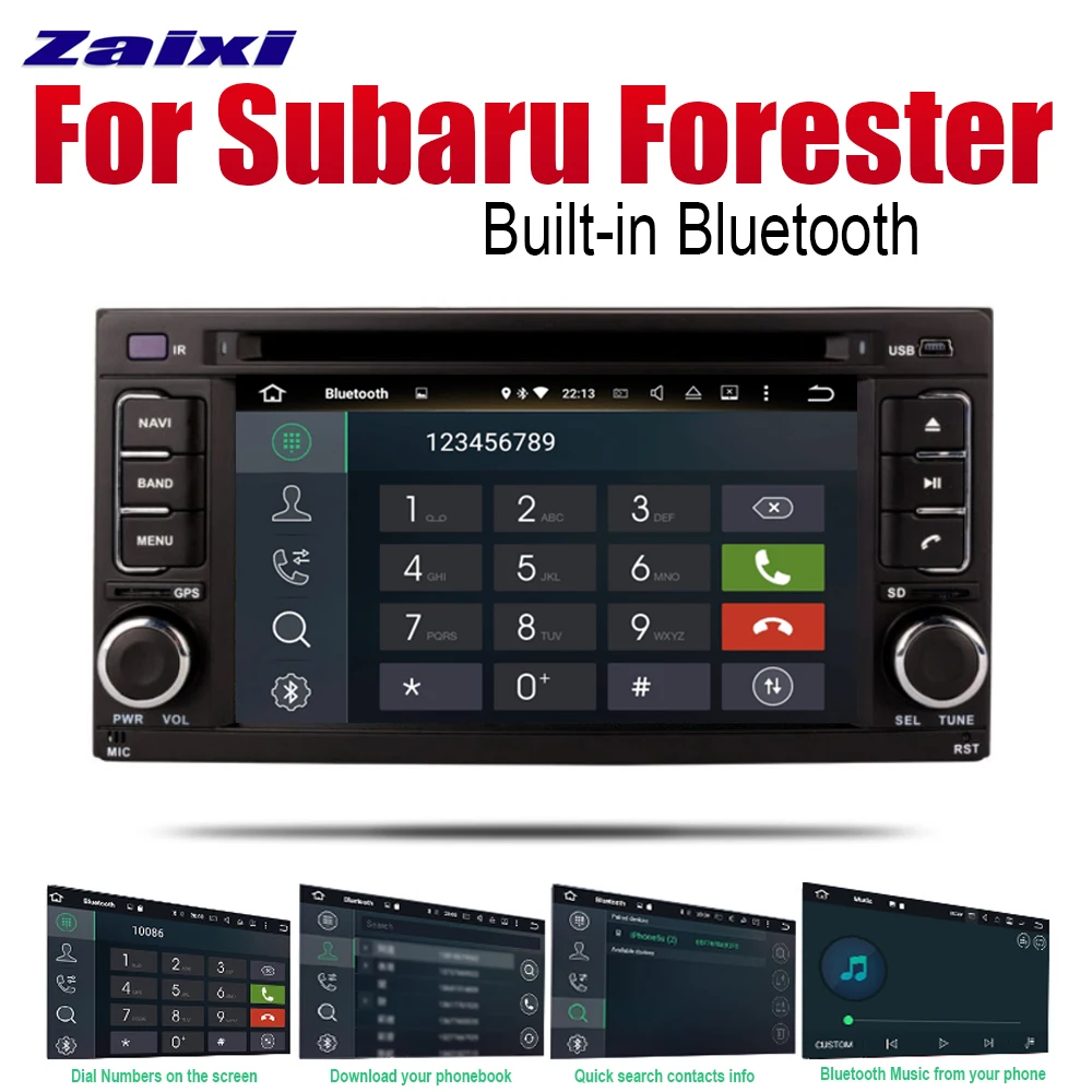 Sale ZaiXi Auto Player GPS DVD Navigation For Subaru Forester 2008~2013 Car Android Multimedia System Screen Radio Stereo 5