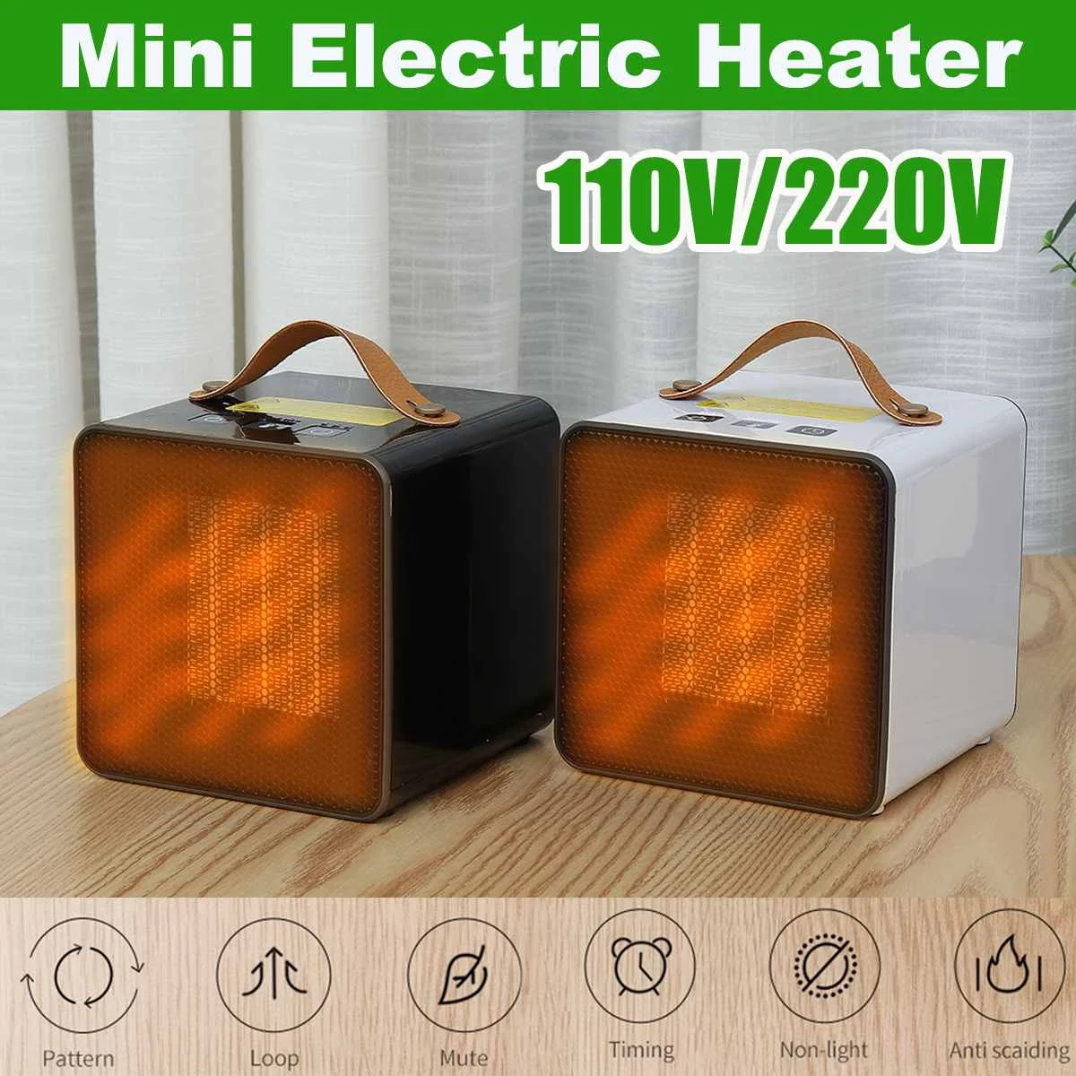 

New Mini Heater Household Small Heater Quick Heat Portable Desktop Heater Winter Warm Home Office Adjustable 110V/220V