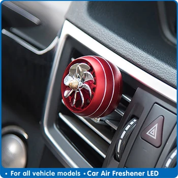 

Air Freshener Car LED Lights Universal Auto Fragrance Perfume Fragance Perfume Clip Diffuser Auto Air Conditioning Outlet Goods