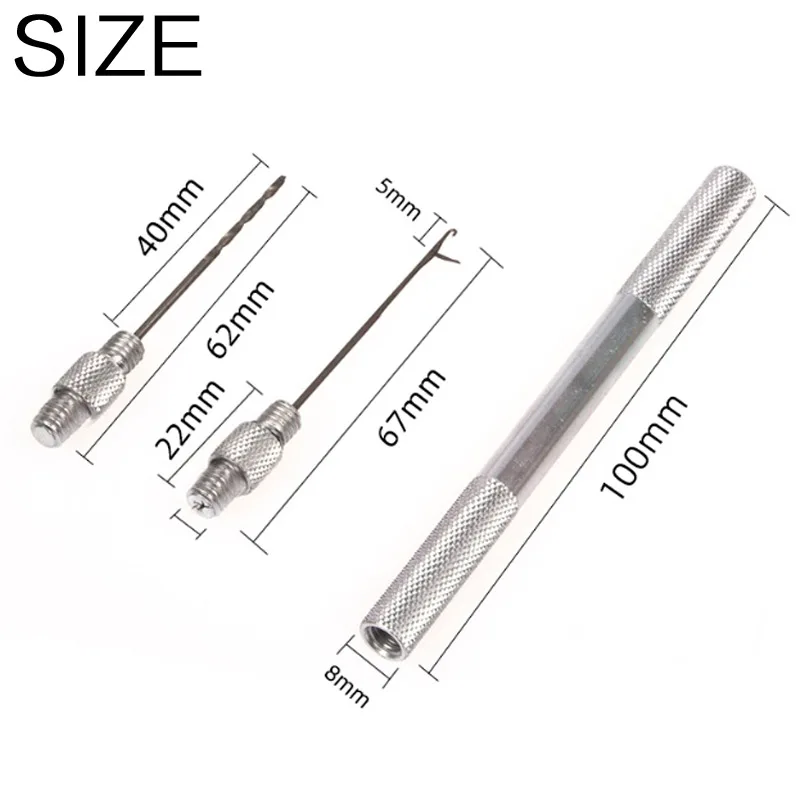 FLYSAND Multifunction Carp Fishing Lead Core Rigs Making Tools Splicing Needles Boilie Drill Carp Tools Fishing Accessories fishing tools fishing accessories fishing tool fishing tackle