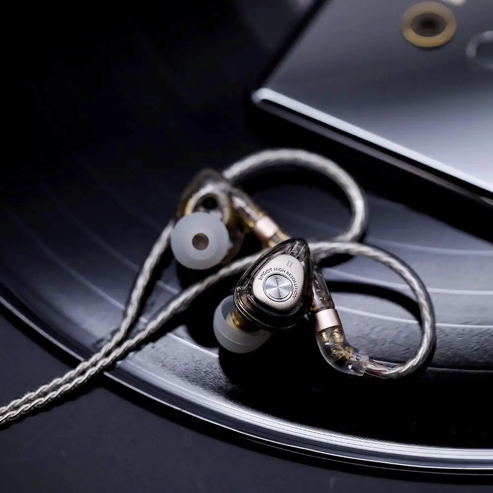 Наушники вкладыши SIMGOT EM2 Hi Res для монитора наушники IEM со съемным кабелем
