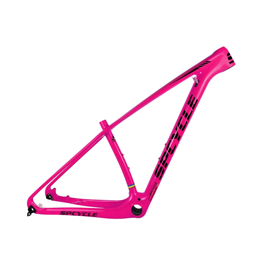Spcycle 29er углеродный руль MTB велосипедных рам T1000 углеродистый горный велосипед рамки размер 15/17/19/21 дюймов PF30 142*12 мм через ось - Цвет: Pink
