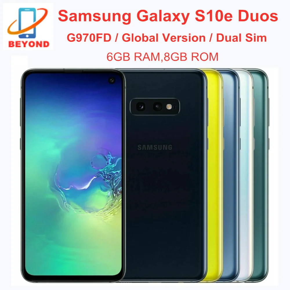 Samsung Galaxy S10e Duos G970FD 6 ГБ ОЗУ 128 Гб ПЗУ поддержка двух Sim-карт глобальная версия Exynos