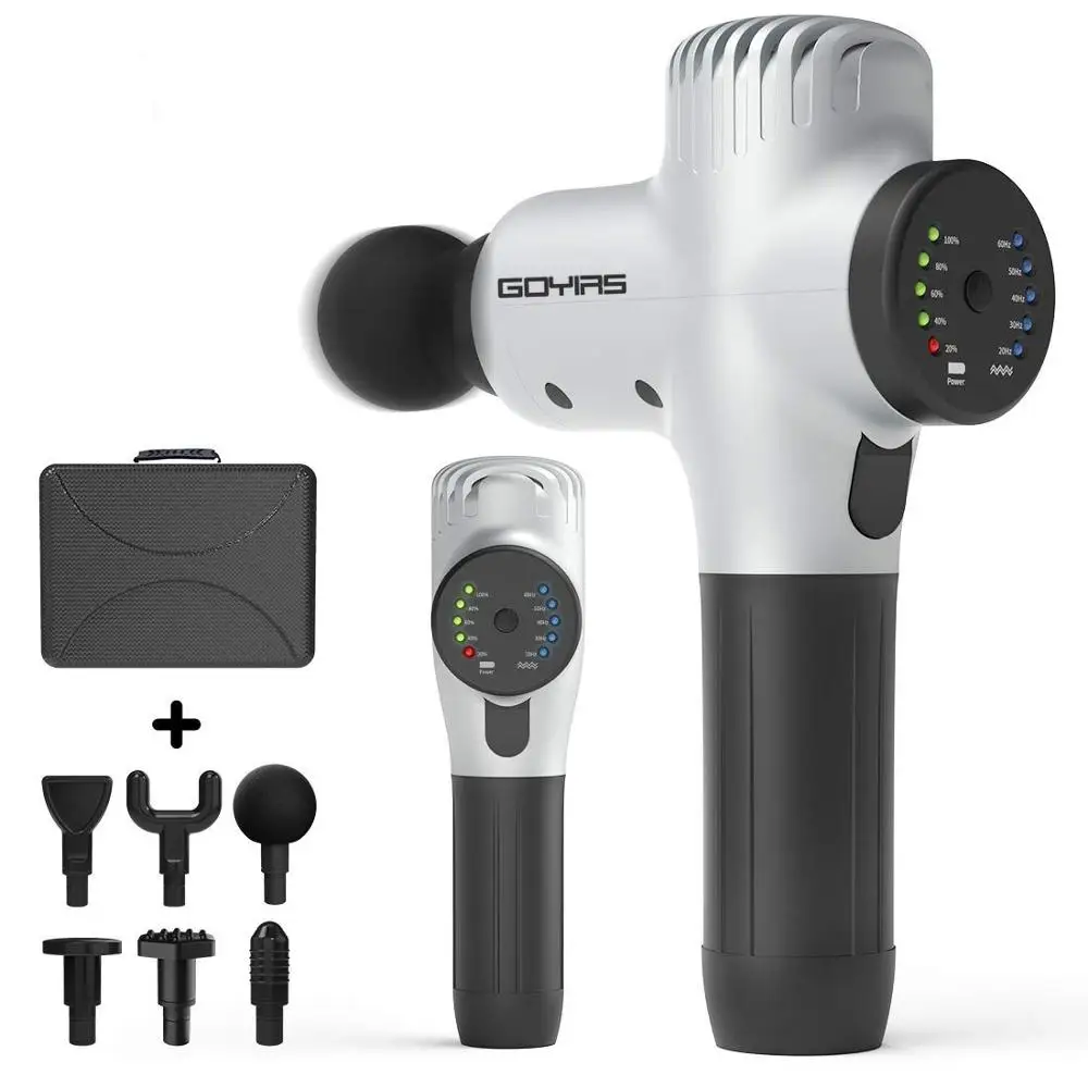 Goyirs Handheld Percussion Massage Gun Deep Tissue Massager Device 5 Speeds Super Quiet Electric Body Massager 3