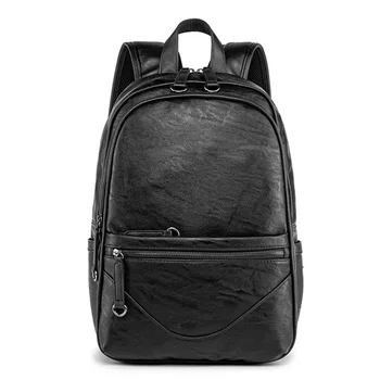 

Men Backpack pu Leather New Fashion Casual Teenager School Travel Bags Male High Quality Large Capacity Student Bags