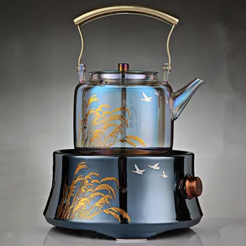 

900ml Colorful Heat-resistant glass pot ，High Quality Chinese Kung Fu Teapot，Explosion-proof, heatable，Home kitchen supplies