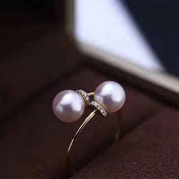 

Classic Rings Resizable Design Rings Base 925 Silver Pearl Rings Settings Women DIY Pearl Rings Accessory No Pearl